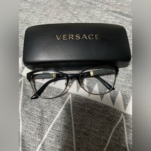 Brand Versace metal frame glasses